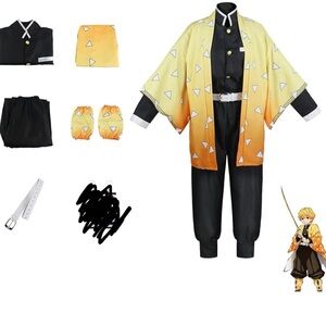 Anime Zenitsu Costume Cosplay